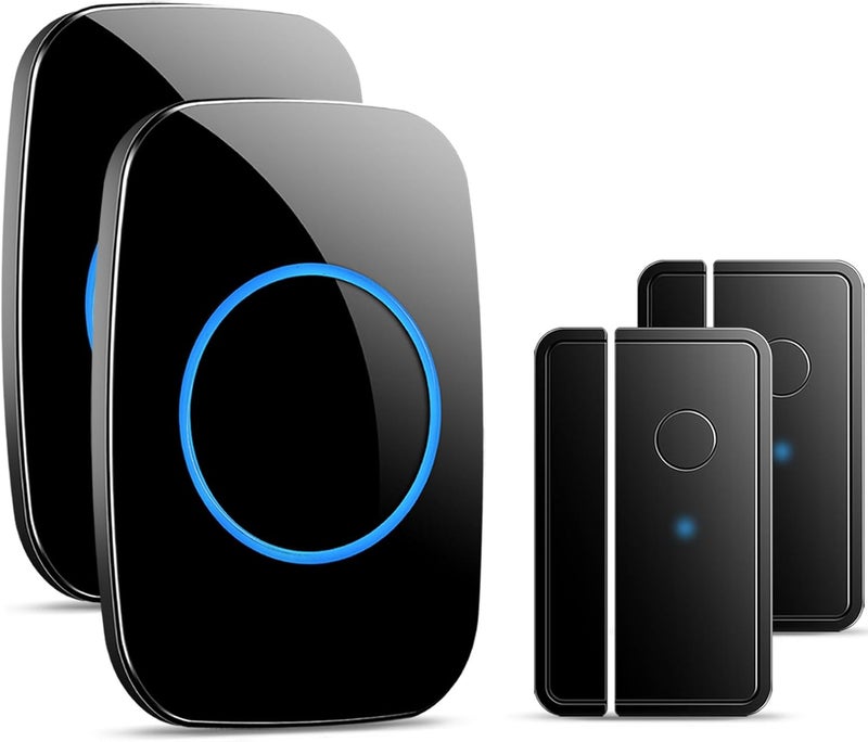 Full House Door Chime When Door Opens, FullHouse Door Sensor Wireless Entry Alarm with 1000ft Range, 60 Chimes and 5 Volume Levels for Business/Store/Home/Office - Image 1